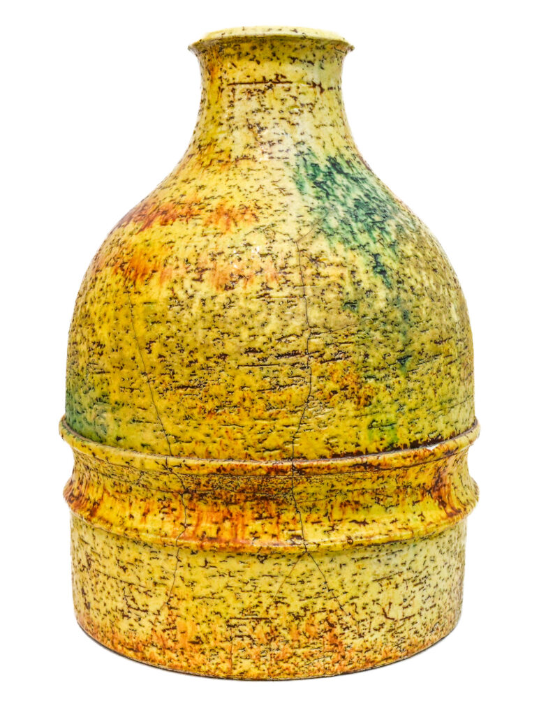 Tall-yellow-round-vase-by-Marcello-Fantoni-Italy-09