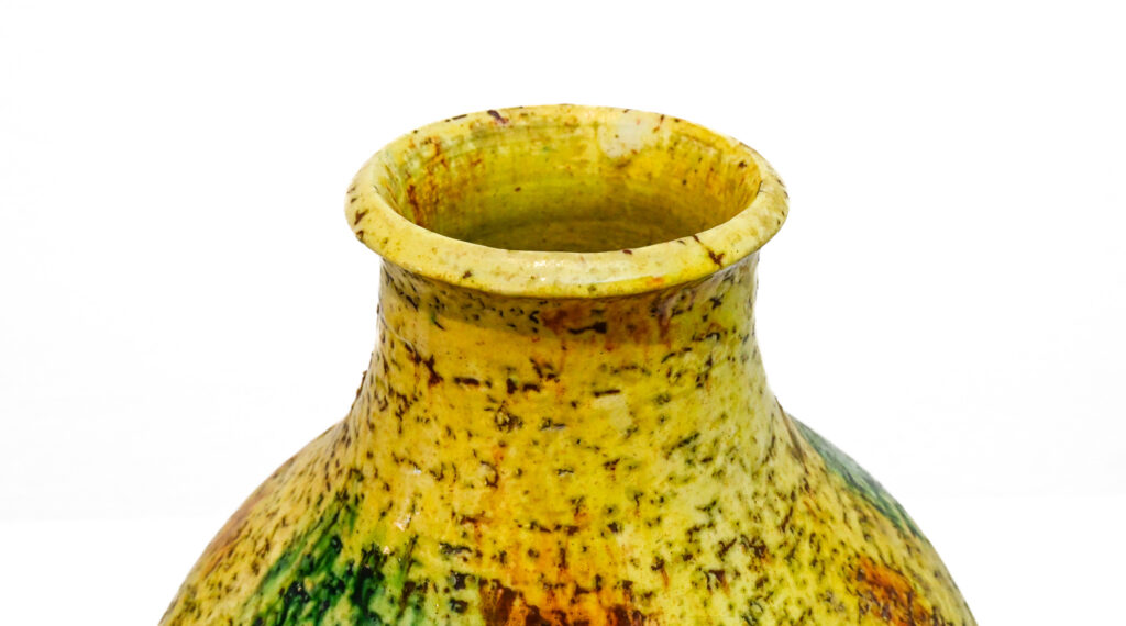 Tall-yellow-round-vase-by-Marcello-Fantoni-Italy-14