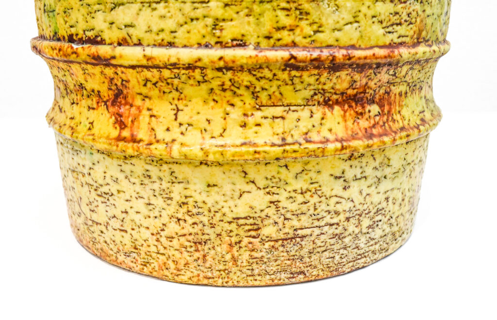 Tall-yellow-round-vase-by-Marcello-Fantoni-Italy-15