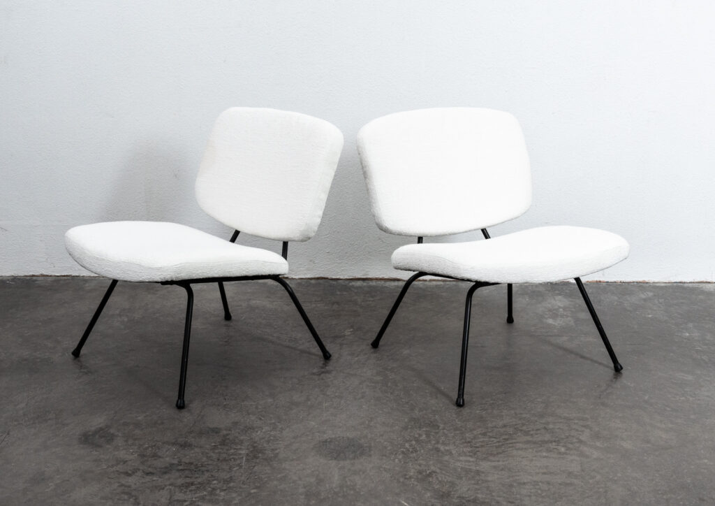 pair-of-low-chairs-by-Pierre-Paulin-and-Thonet-1950s6