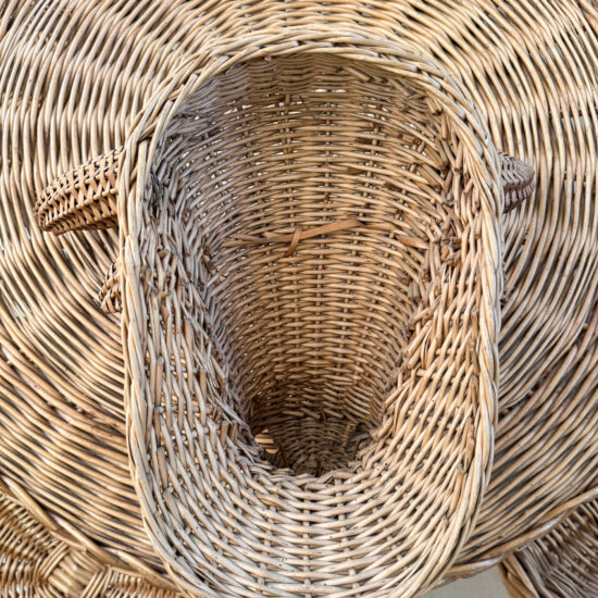 1950s French wicker bulls head 2
