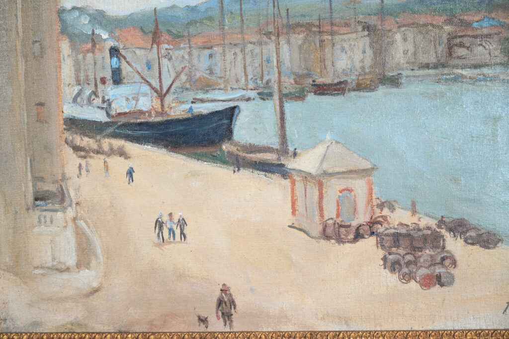 The Port of Saint Tropez by Jacques Salomon 1930 7 2