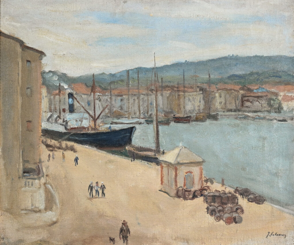 The Port of Saint Tropez by Jacques Salomon 1930 9 2