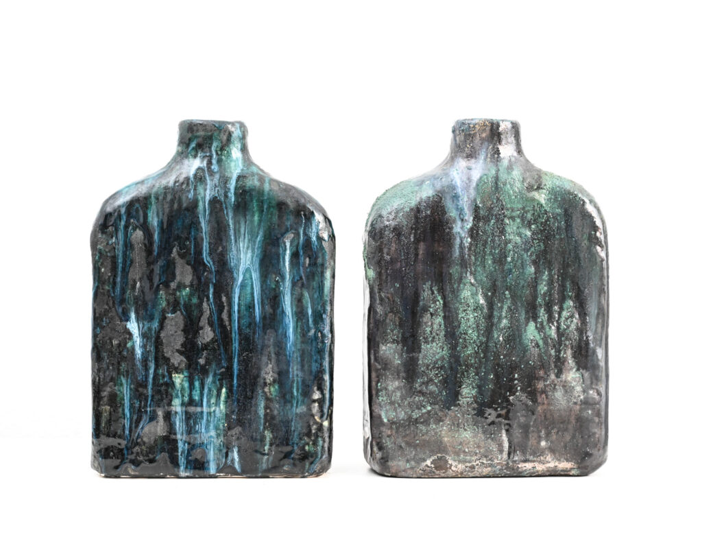 Fantoni green blue drip flask 187