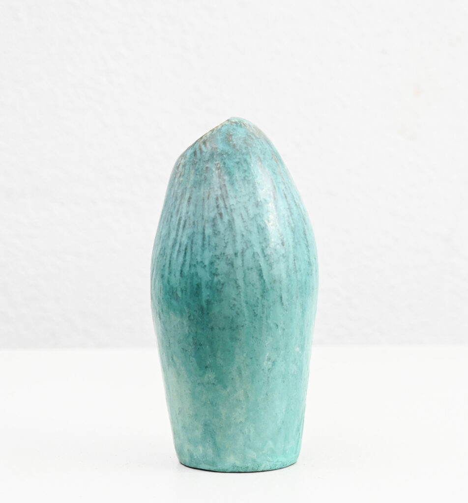 Fantoni turqoise asymetric vase 211