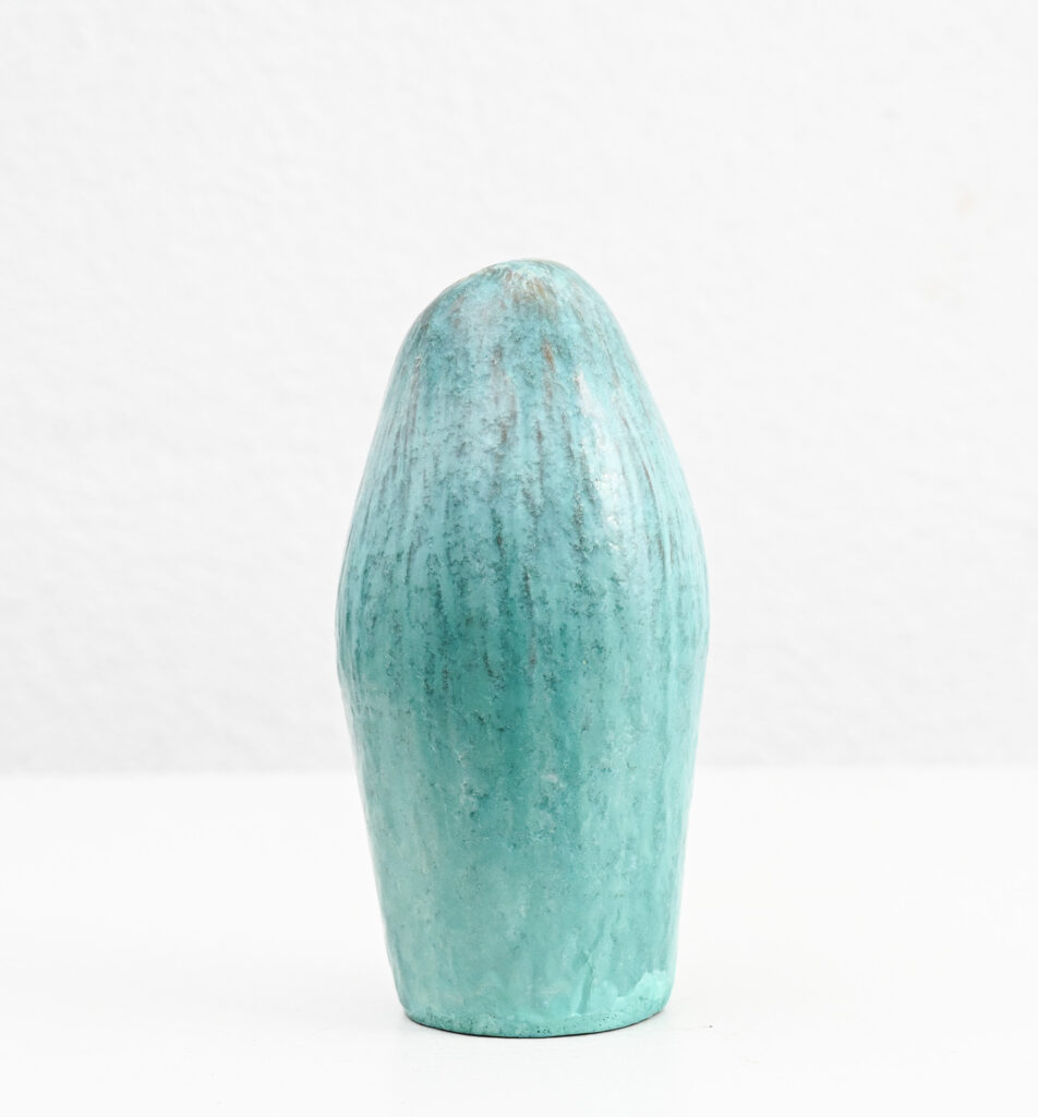 Fantoni turqoise asymetric vase 220