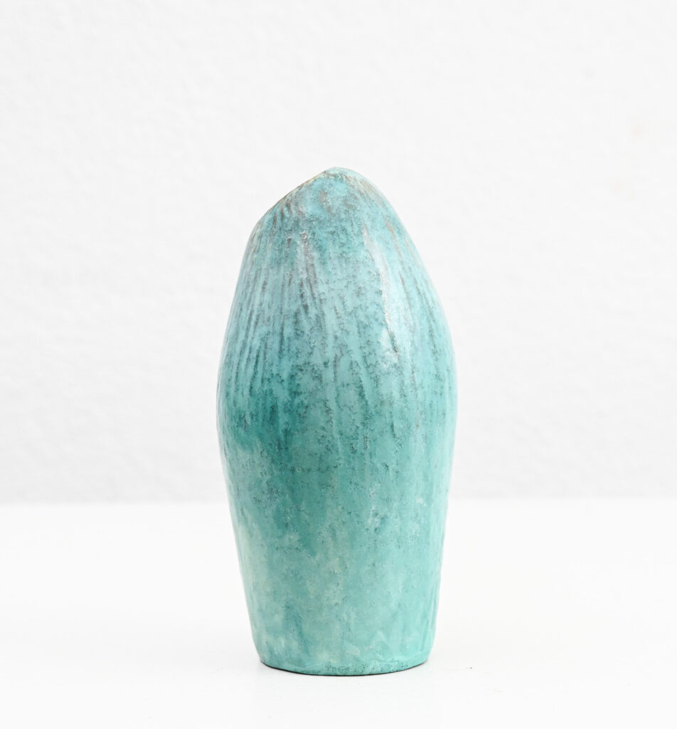 Fantoni turqoise asymetric vase 221