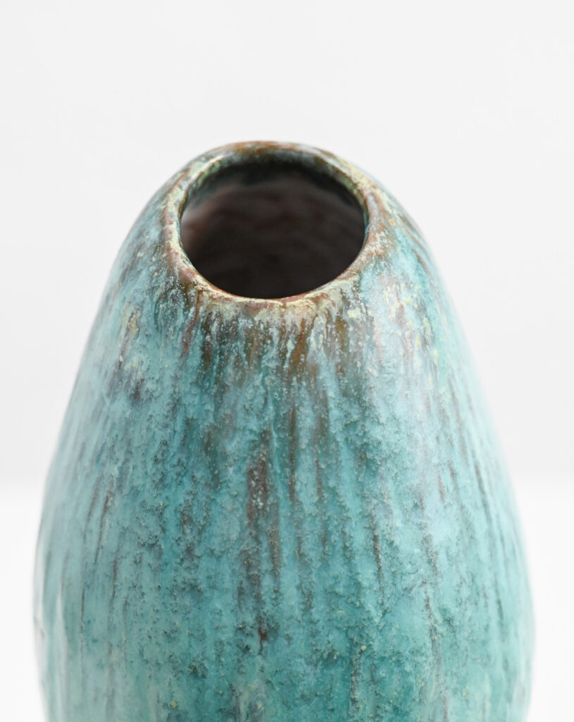 Fantoni turqoise asymetric vase 224