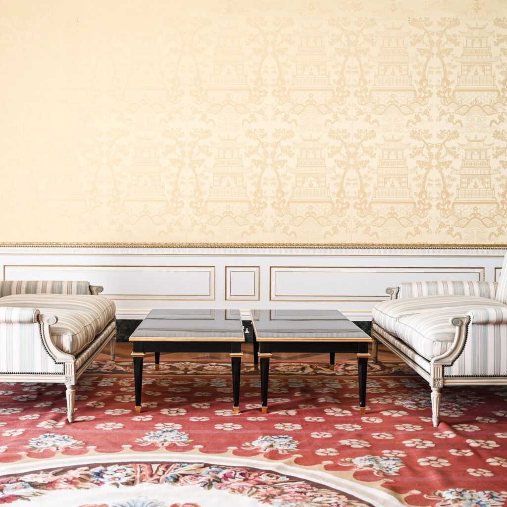 Pair of Ebonised and Gilt Low Tables in the Manner of Maison Jansen, Late 20th Century 13