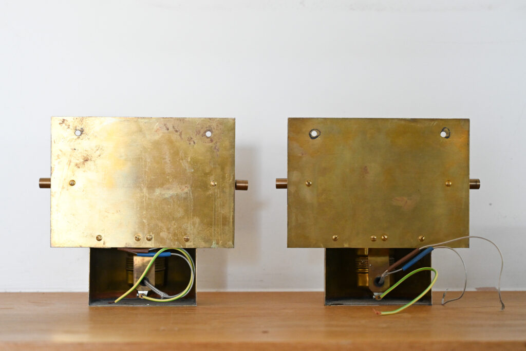 Pair of Glass and Brass Wall Lights in the Manner of Carl Fagerlund for Orrefors 11
