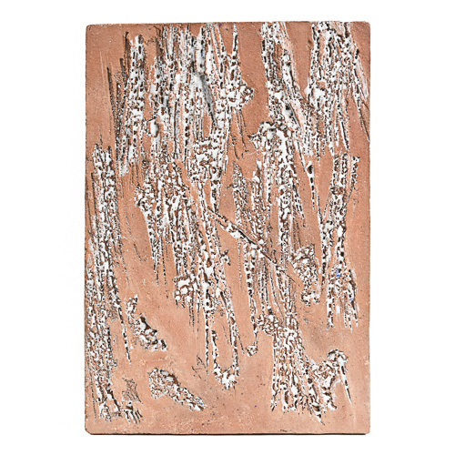 Large abstract ceramic wall plaque by Marcello Fantoni, Florence